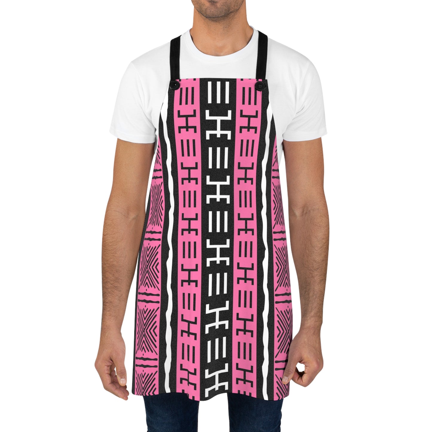 Pink Mudcloth Apron