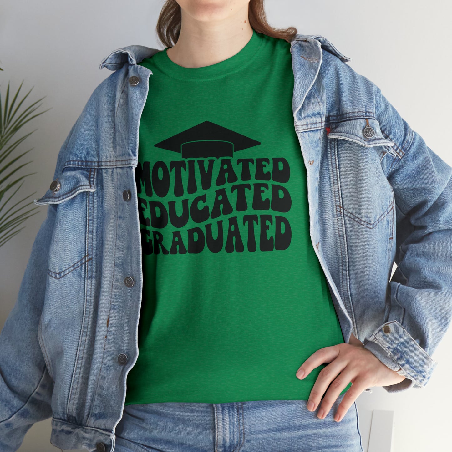 Motivated..Educated..Graduated Cotton Tee
