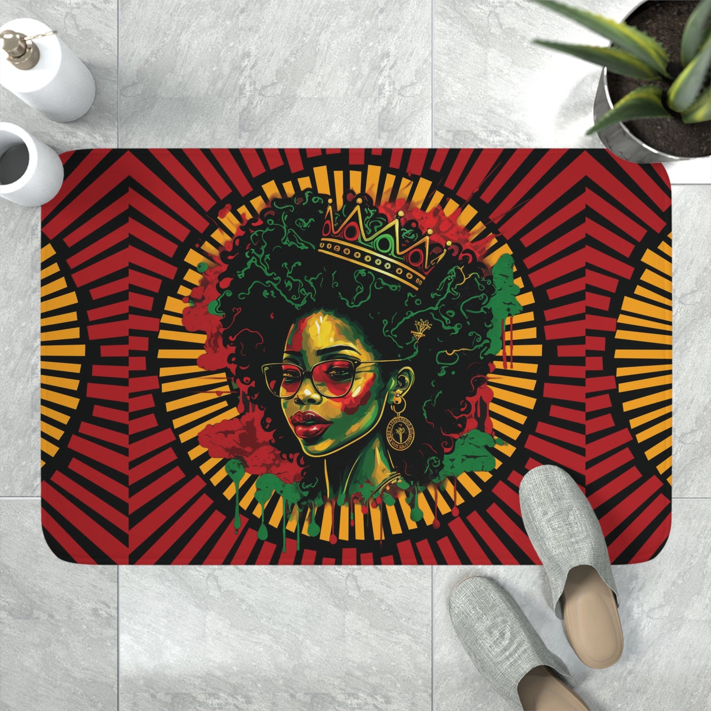 RBG Queen Memory Foam Bath Mat