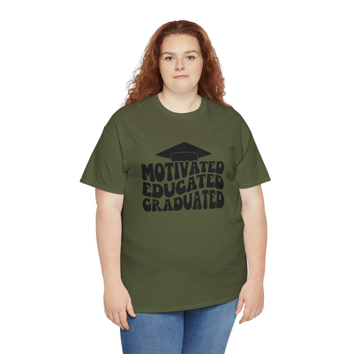 Motivated..Educated..Graduated Cotton Tee