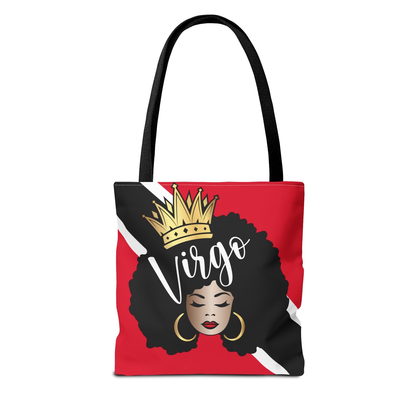 Trinidad Flag African American Woman Tote Bag | African Queen Bag | Black Girl Bag | Virgo Bag