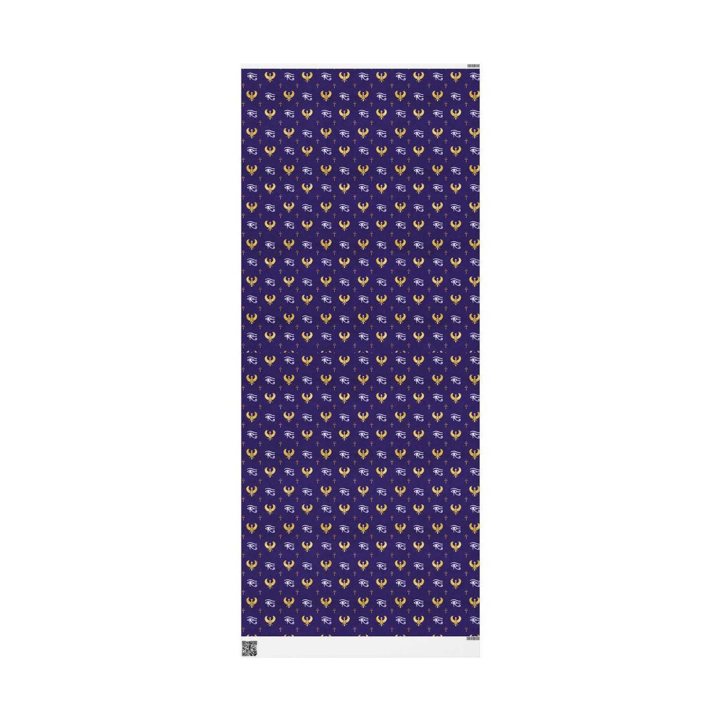 Blue Egyptian Wrapping Papers | Ankh Wrapping Paper | Afrocentric Wrapping Paper | Eye of Horus Craft Paper