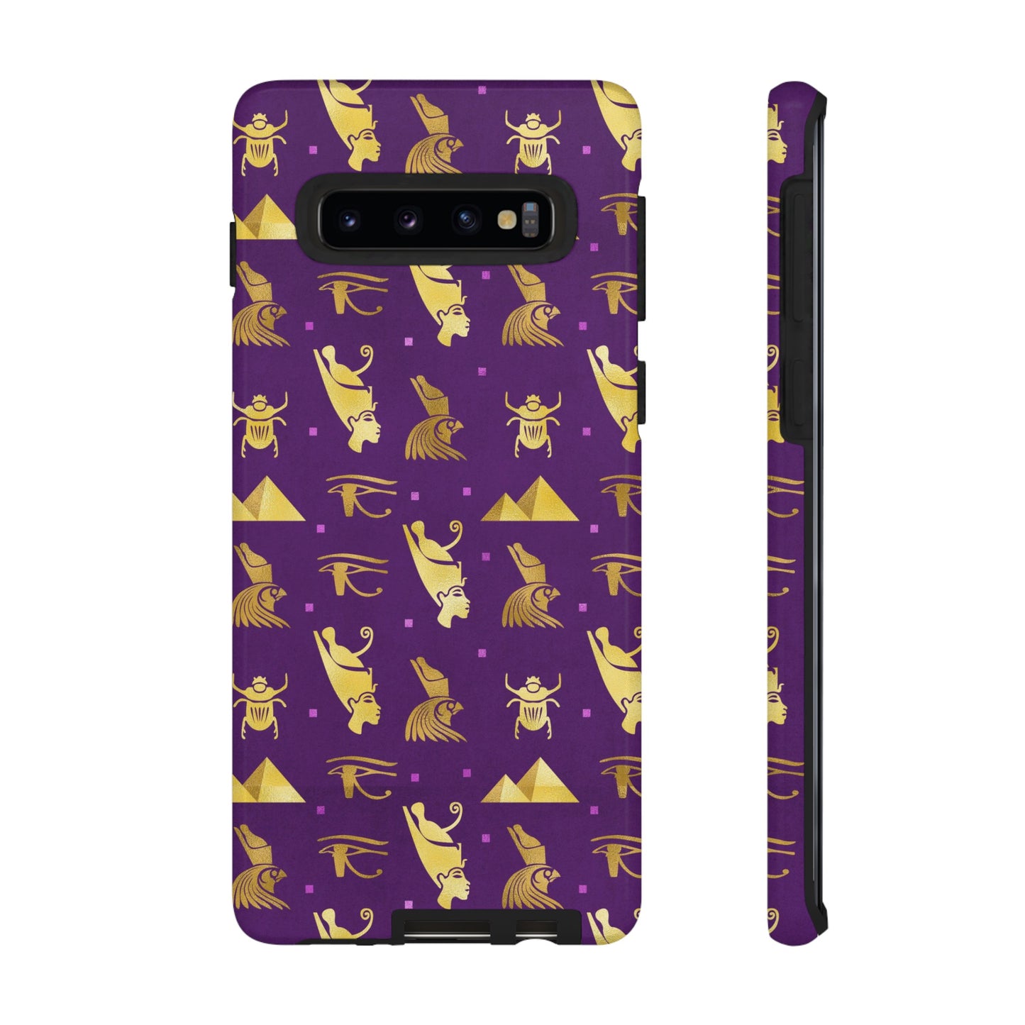 Purple and Gold Egyptian Samsung Tough Cases | African Samsung Case | Afrocentric Samsung Case | Egyptian Samsung Case