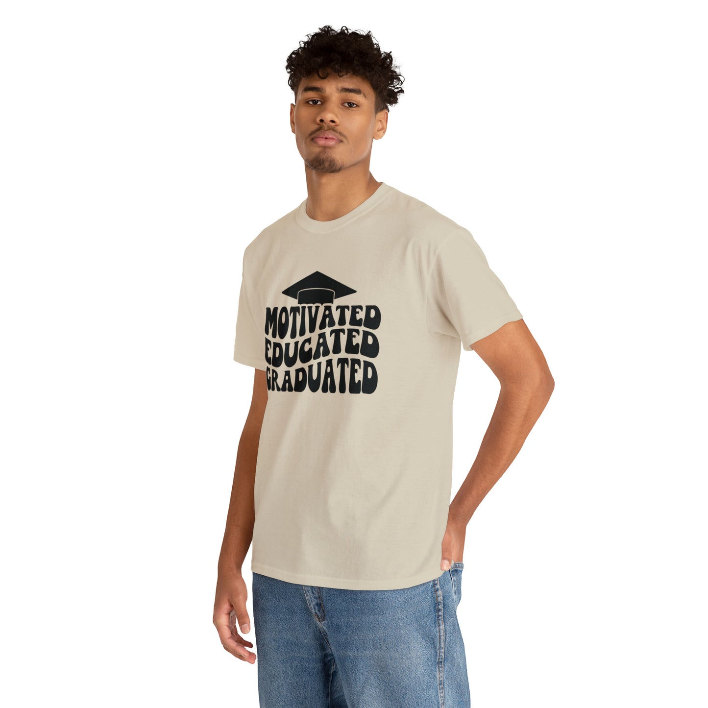 Motivated..Educated..Graduated Cotton Tee