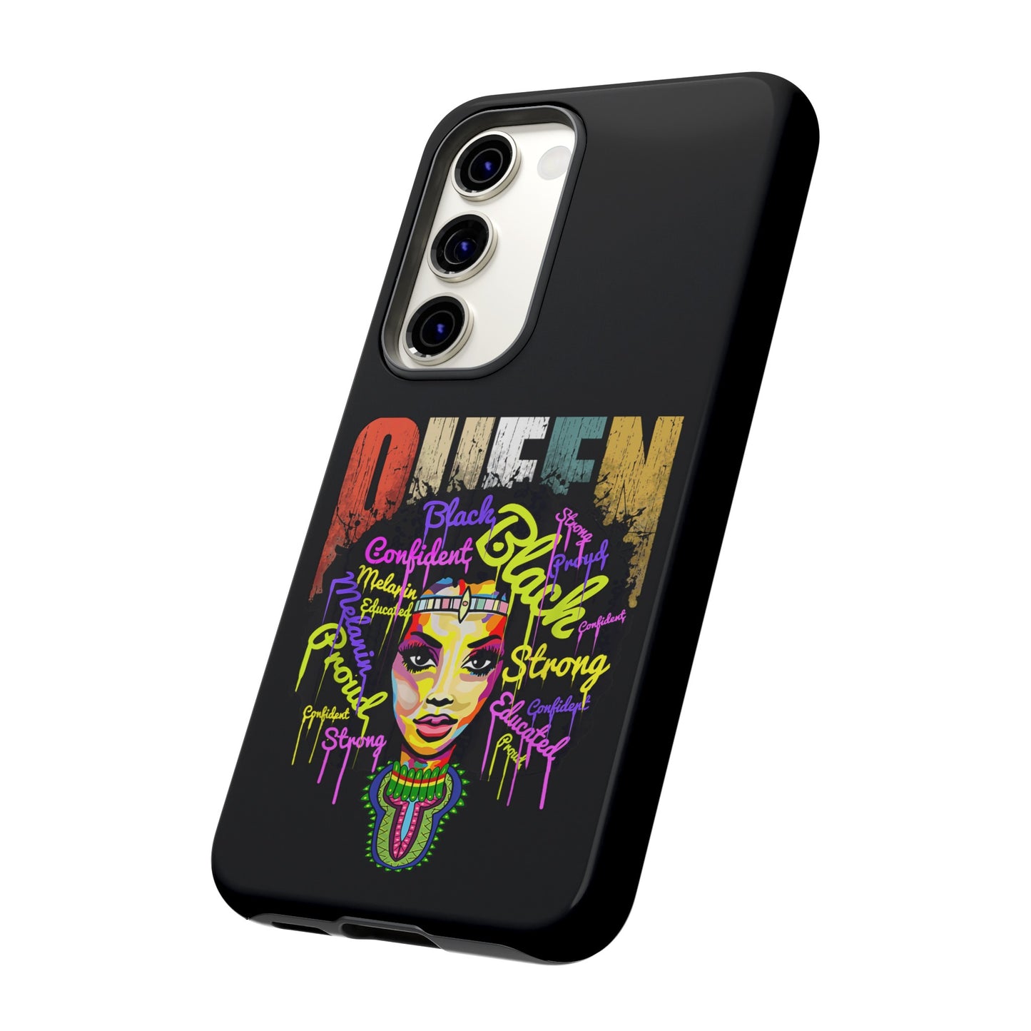 Black Queen Samsung Tough Cases | African Samsung Case | Afrocentric Samsung Case | Ankara Samsung Phone Case