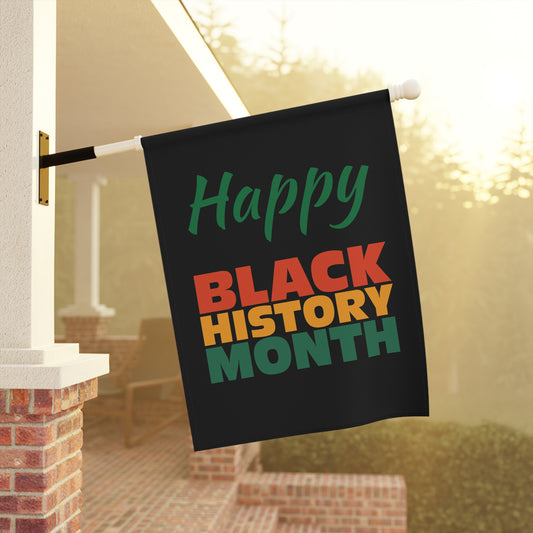 Happy Black History Month Garden & House Banner, Black History Gifts
