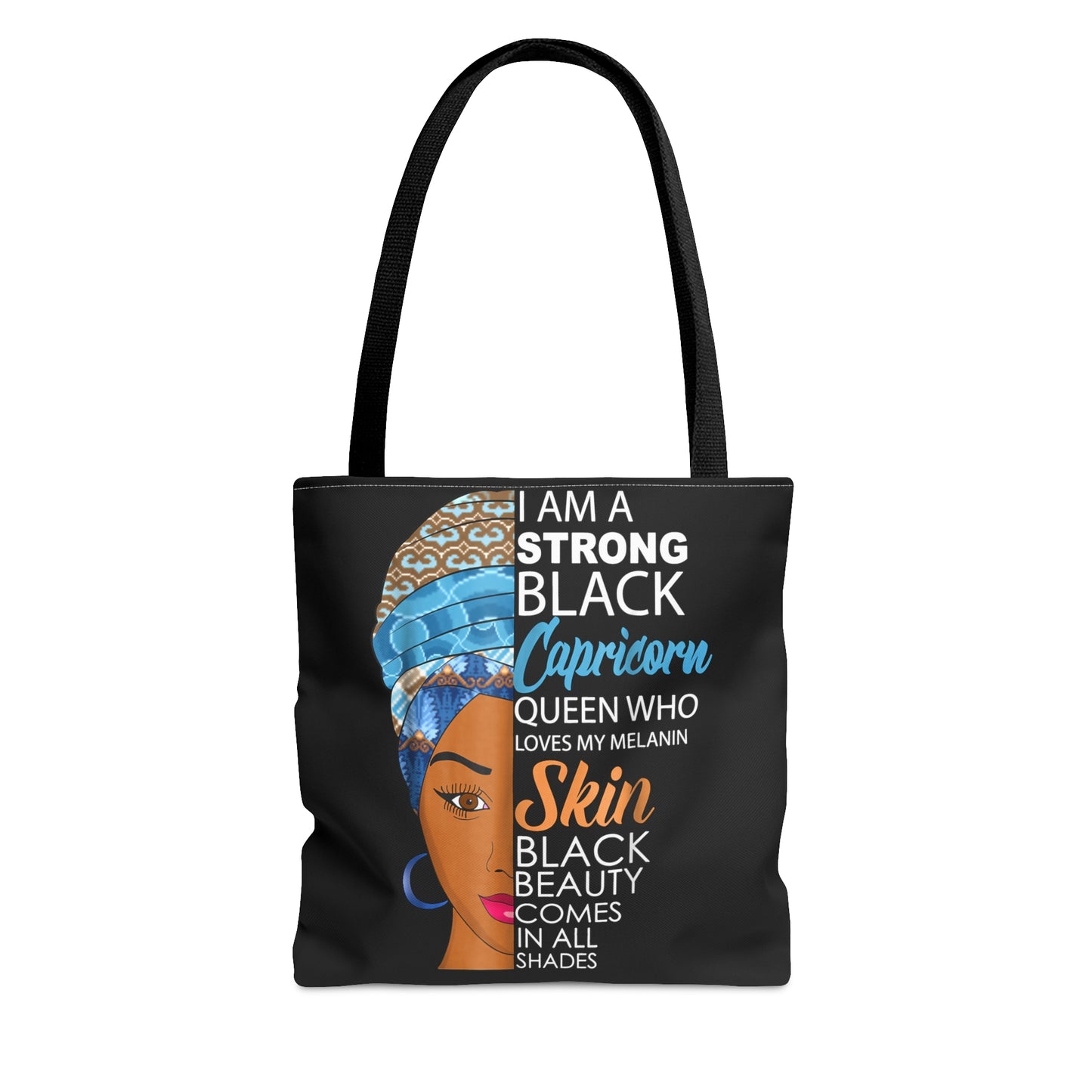 Strong Black Capricorn Tote Bag