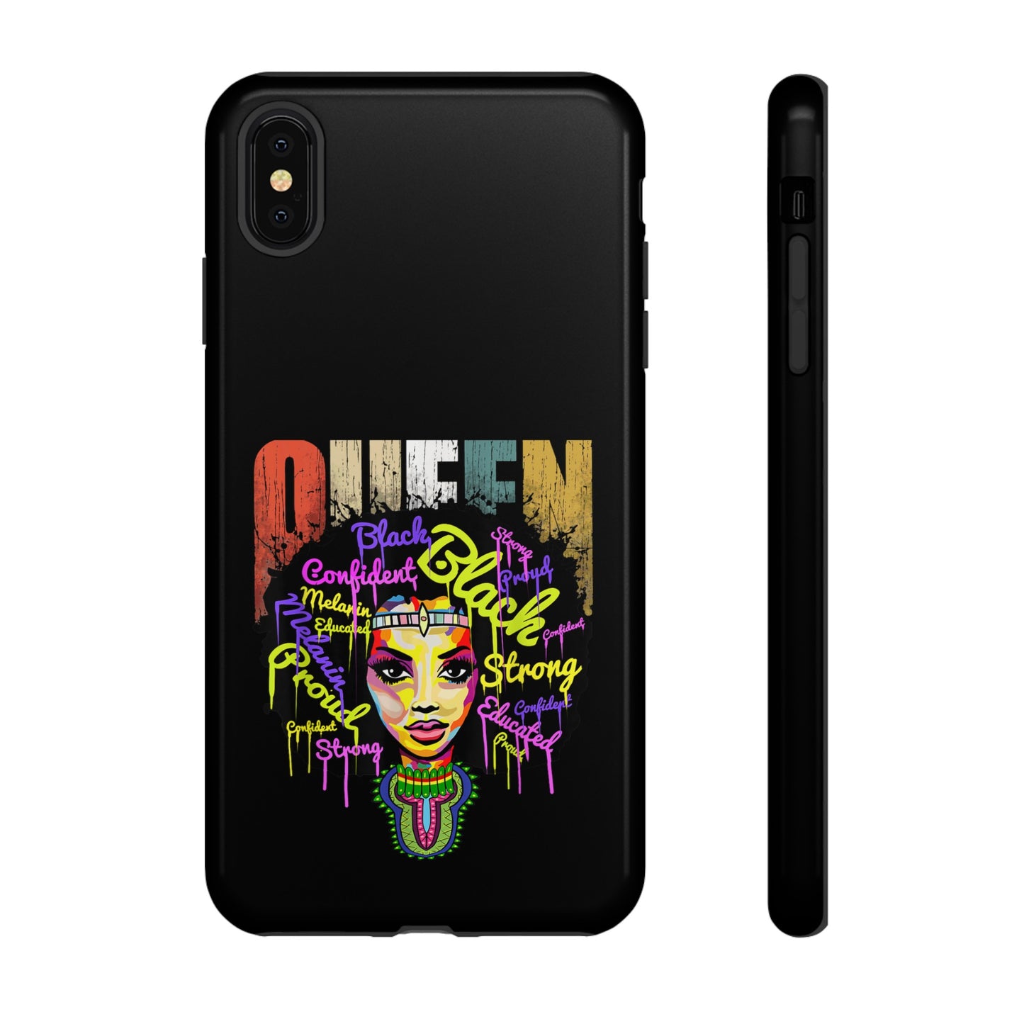 iPhone Black Queen Tough Cases | Ankara iPhone Case | Afrocentric iPhone Case