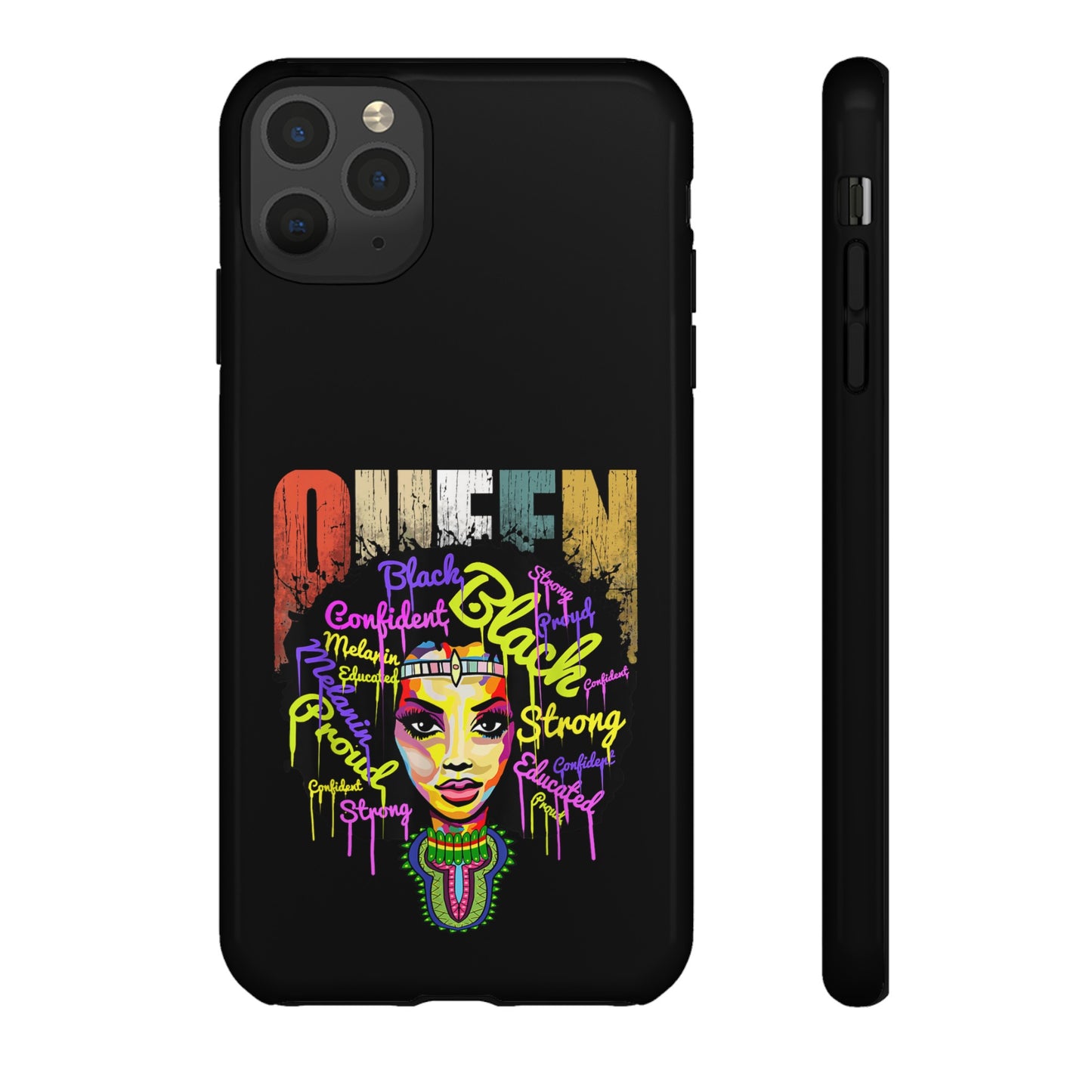 iPhone Black Queen Tough Cases | Ankara iPhone Case | Afrocentric iPhone Case