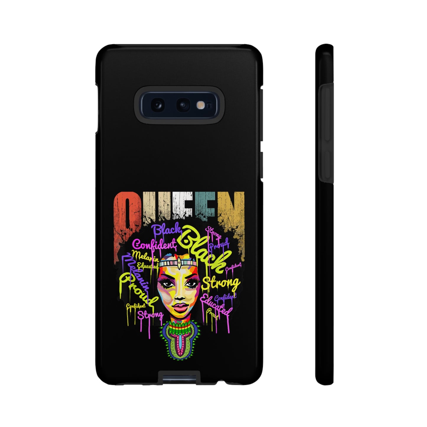Black Queen Samsung Tough Cases | African Samsung Case | Afrocentric Samsung Case | Ankara Samsung Phone Case