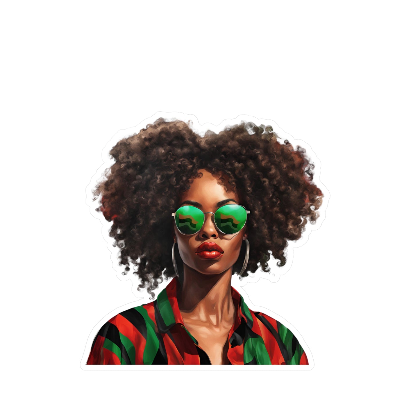 Juneteenth Queen Kiss-Cut Vinyl Decals