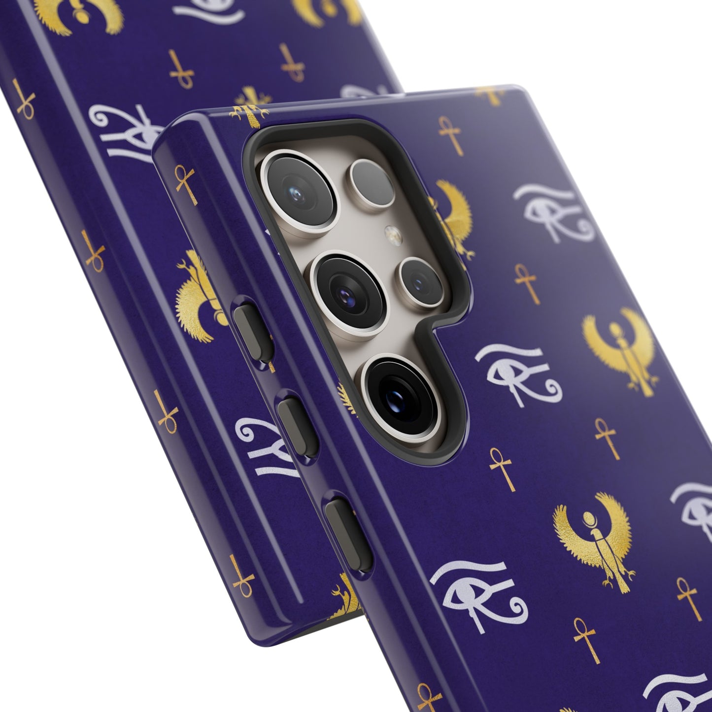 Blue Gold Egyptian Samsung Tough Cases | African Samsung Case | Afrocentric Samsung Case | Egyptian Samsung Case
