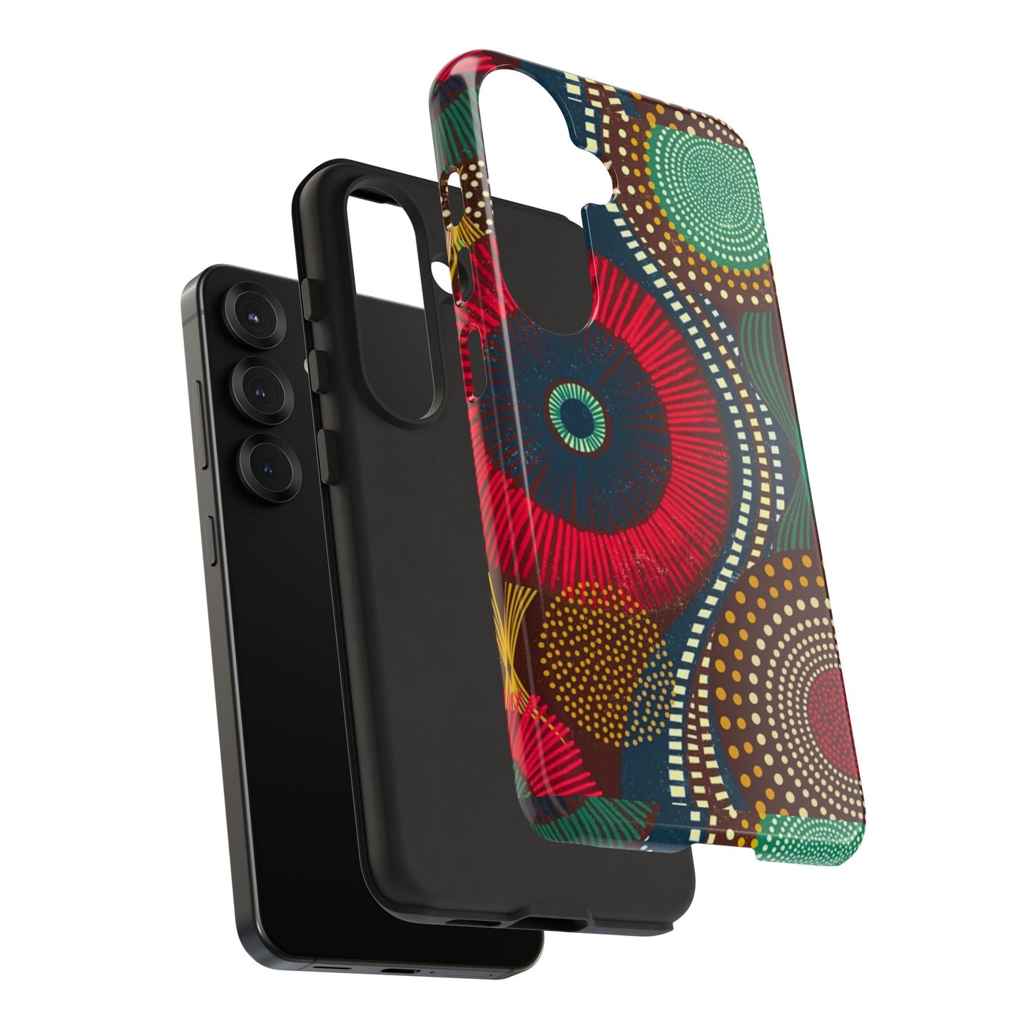 Ankara Pattern Phone Case, Stylish Mobile Cover, Unique Gift for Tech Lovers, Modern Design, Holiday Present