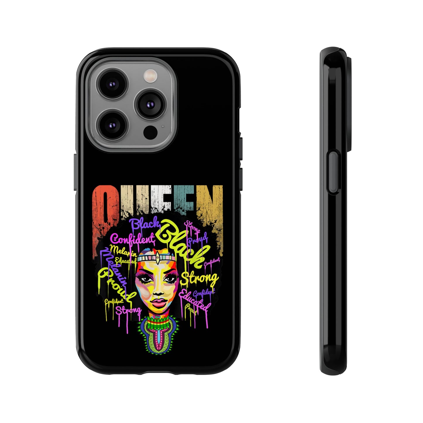 iPhone Black Queen Tough Cases | Ankara iPhone Case | Afrocentric iPhone Case