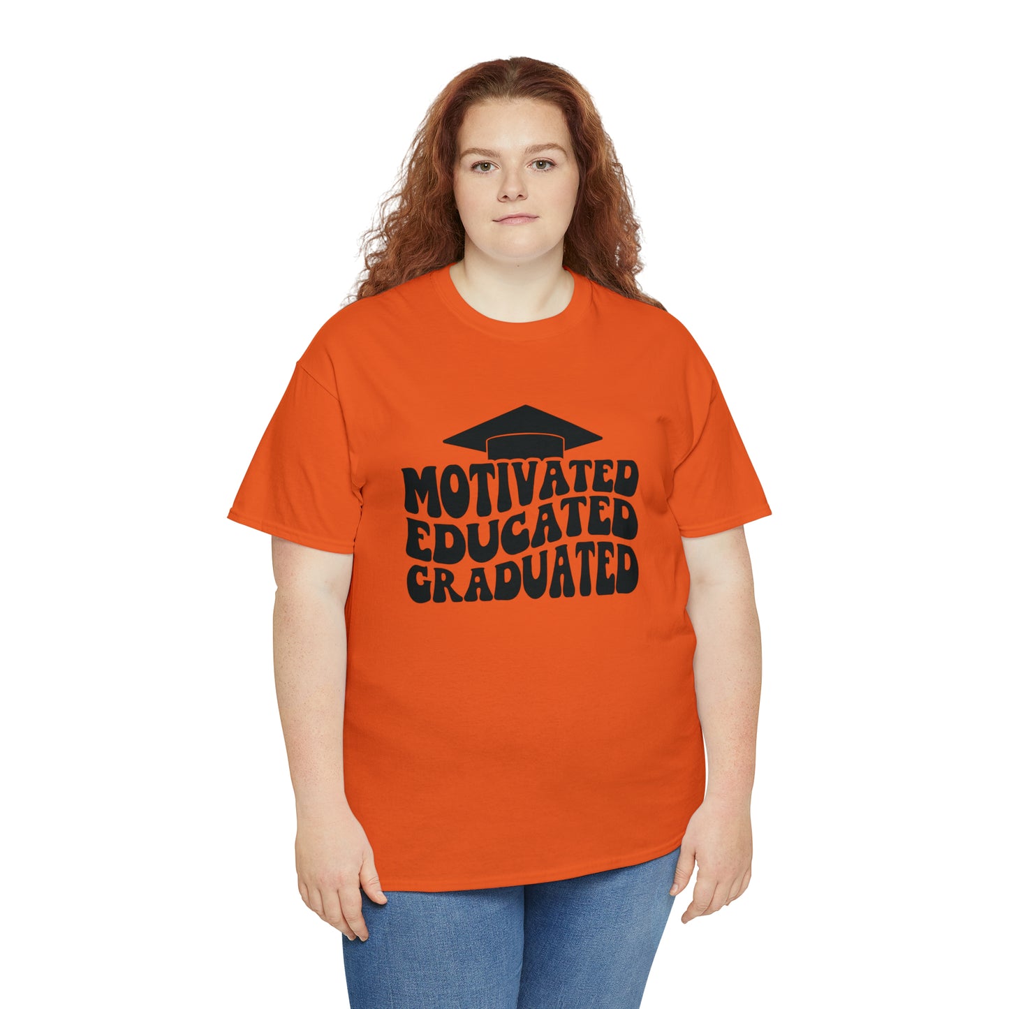 Motivated..Educated..Graduated Cotton Tee