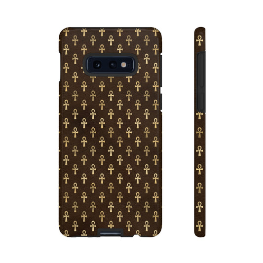 Brown Ankh Samsung Tough Cases | Egyptian Samsung Case | Ankh Samsung Case