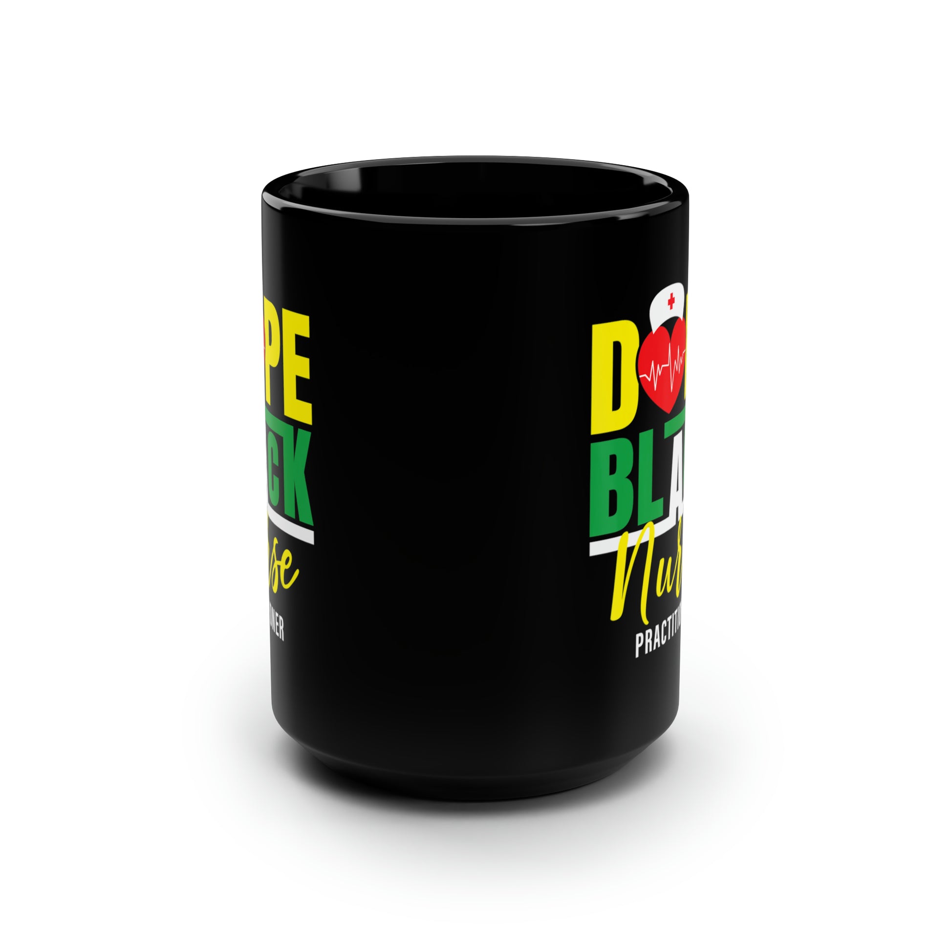 Dope Black Nurse Practitioner Mug, 15oz