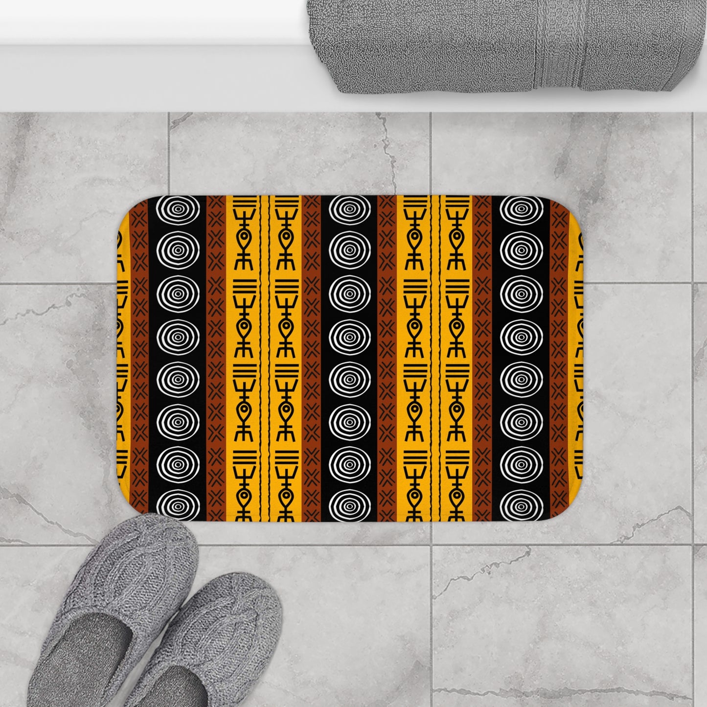 Tribal Mudcloth Bath Mat