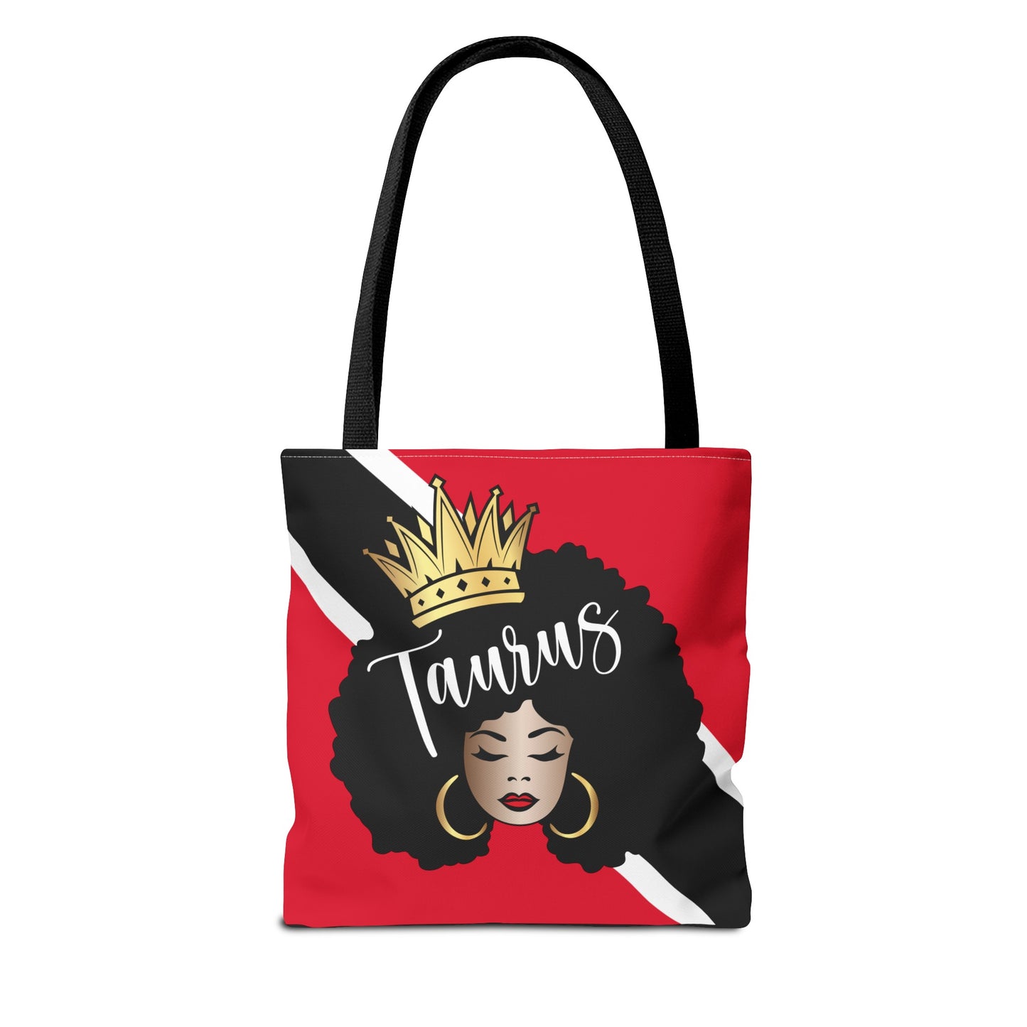 Trinidad Flag African American Woman Tote Bag | African Queen Bag | Black Girl Bag | Taurus  Bag