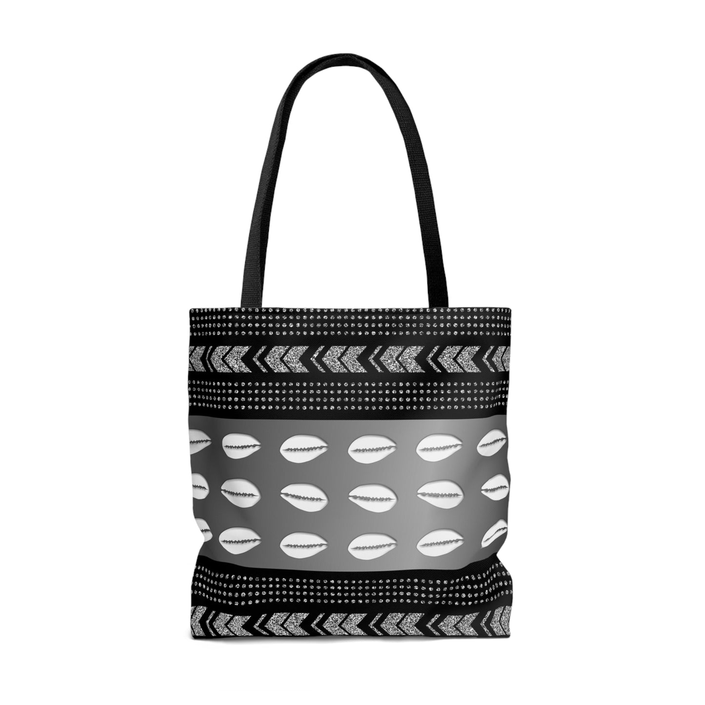 Cowrie Shell Mudcloth Inspired Tote Bag