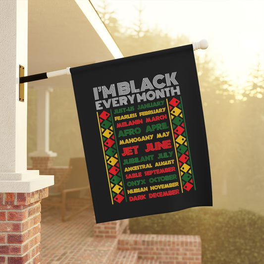Black 365 Flag | House Banner | Black Gifts | Yard Gifts | Yard Flag