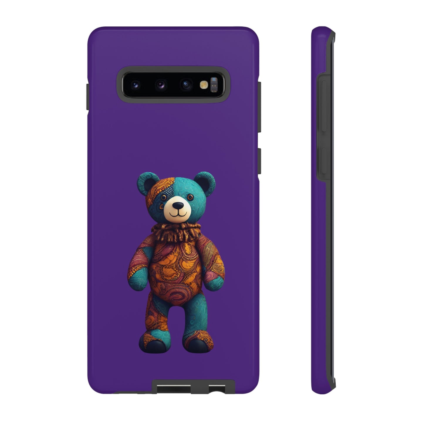 Purple and Blue Bear Samsung Tough Cases | African Samsung Case | Afrocentric Samsung Case