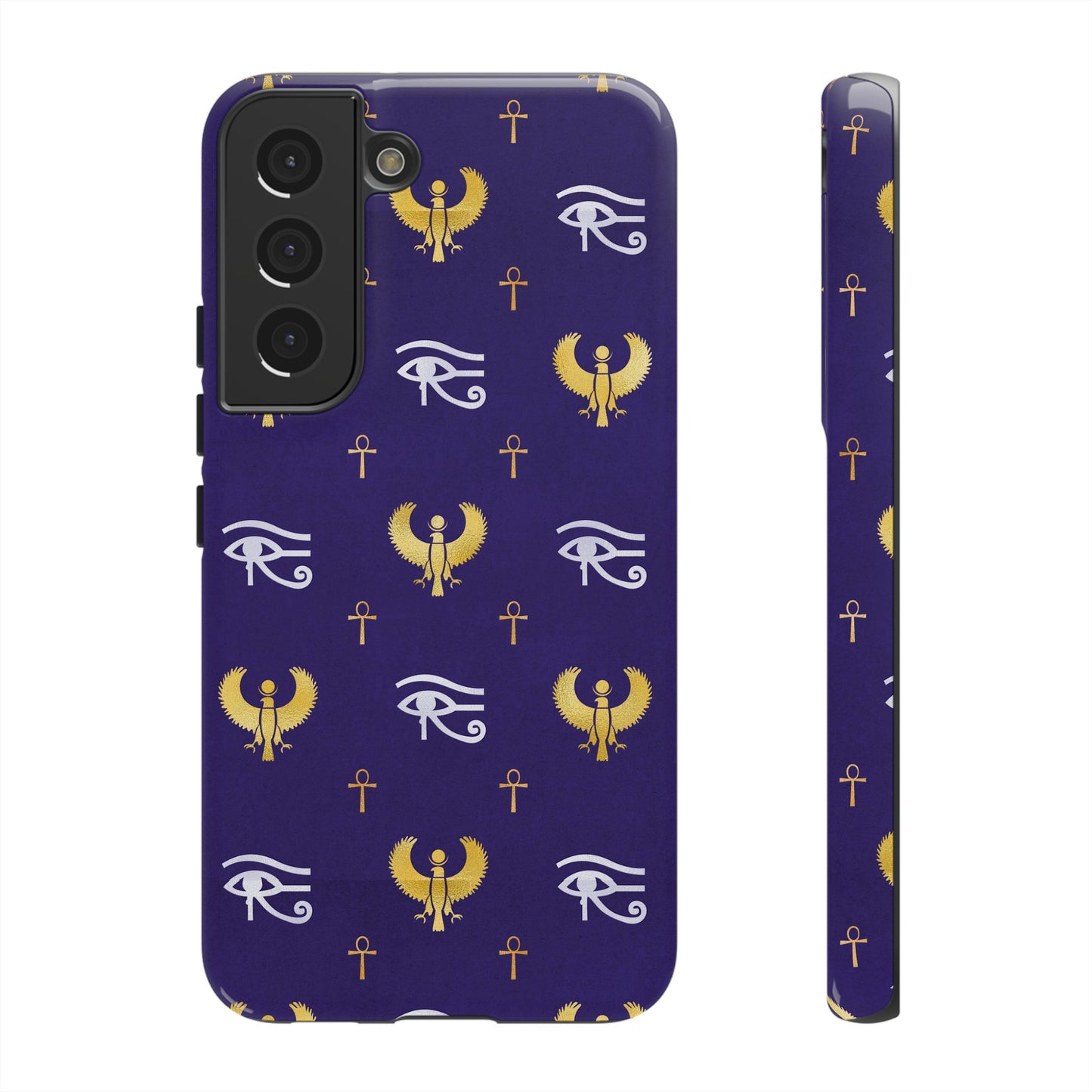 Blue Gold Egyptian Samsung Tough Cases | African Samsung Case | Afrocentric Samsung Case | Egyptian Samsung Case