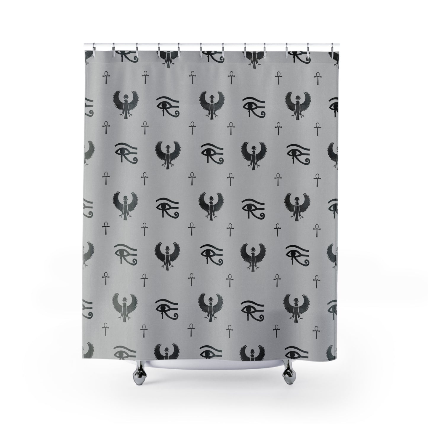Grey Egyptian Shower Curtain