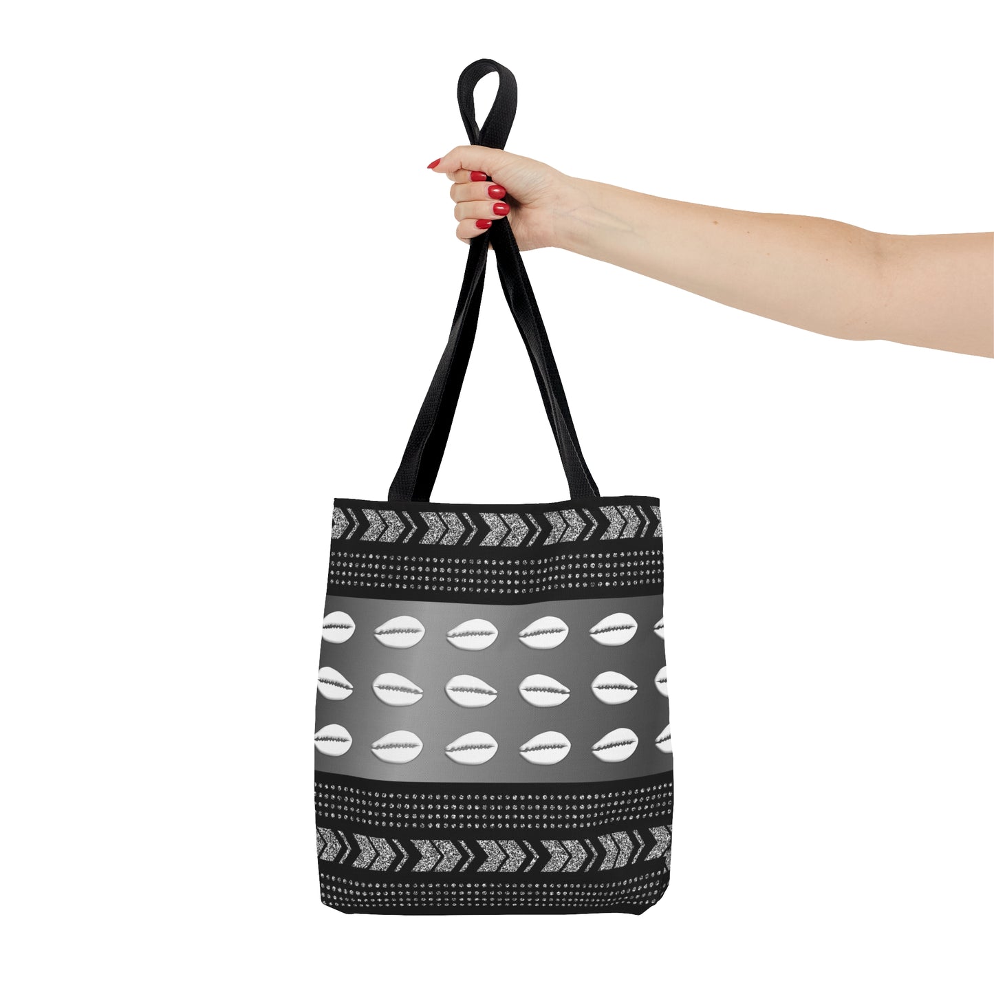 Cowrie Shell Mudcloth Inspired Tote Bag