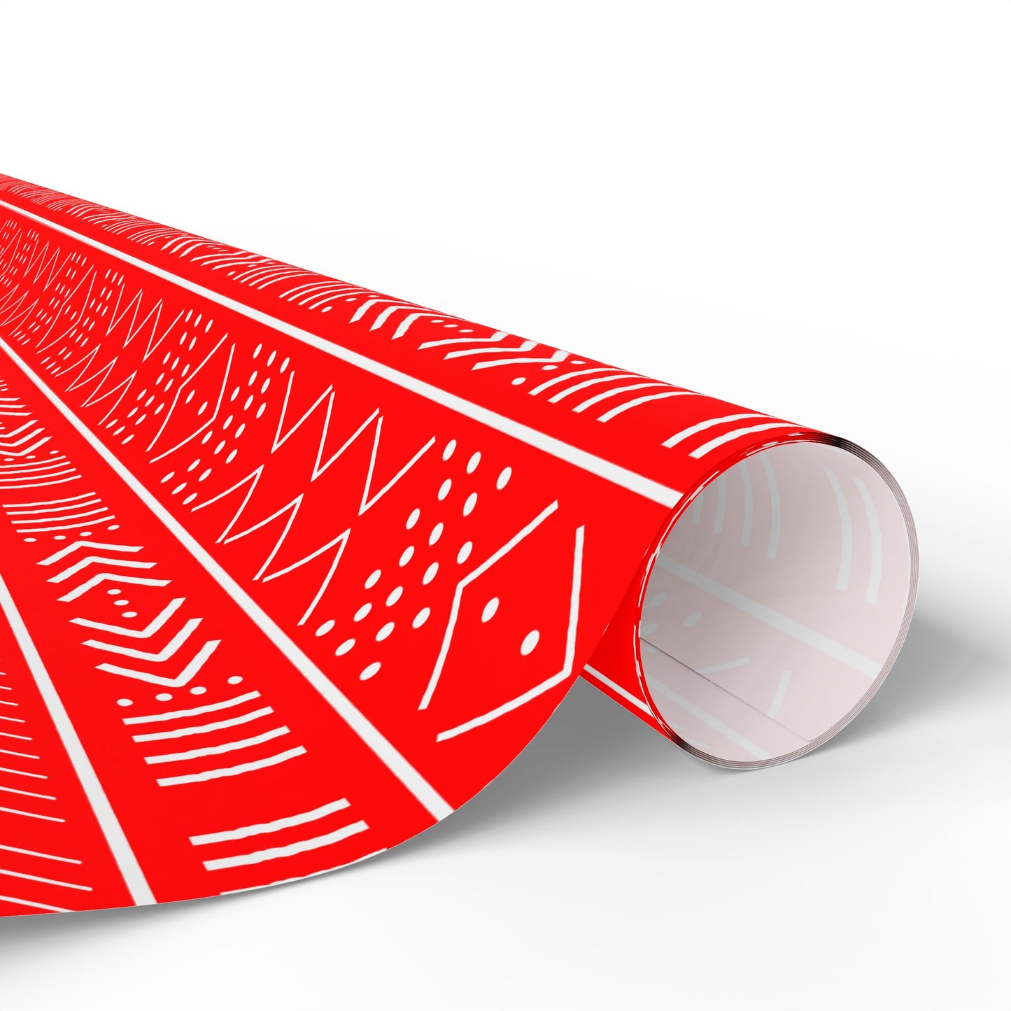 Red Mudcloth Inspired Wrapping Papers | African Wrapping Paper | Afrocentric Wrapping Paper | Mudcloth Craft Paper