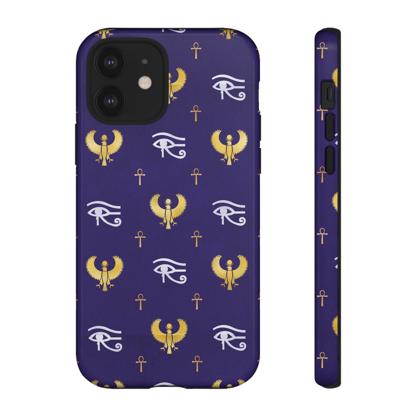Blue Gold Egyptian iPhone Tough Cases | Egyptian iPhone Case | Afrocentric iPhone Case