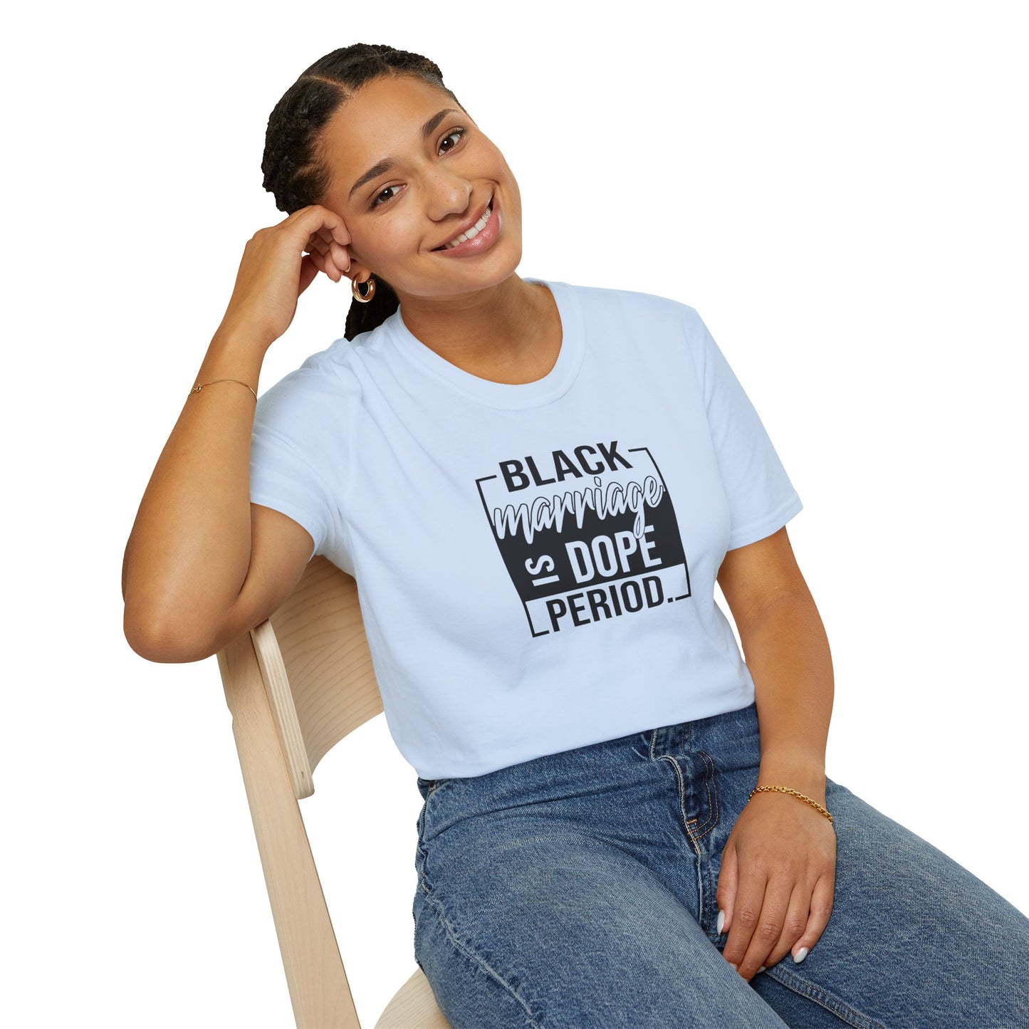 Black Marriage is Dope Unisex Softstyle T-Shirt
