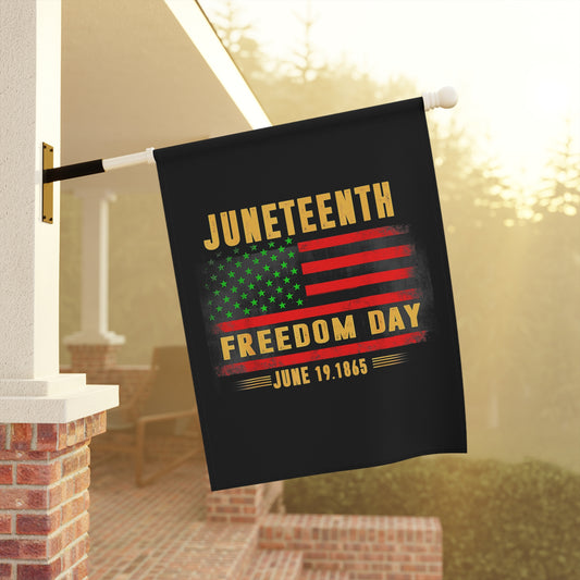 Juneteenth Freedom Day Garden & House Banner
