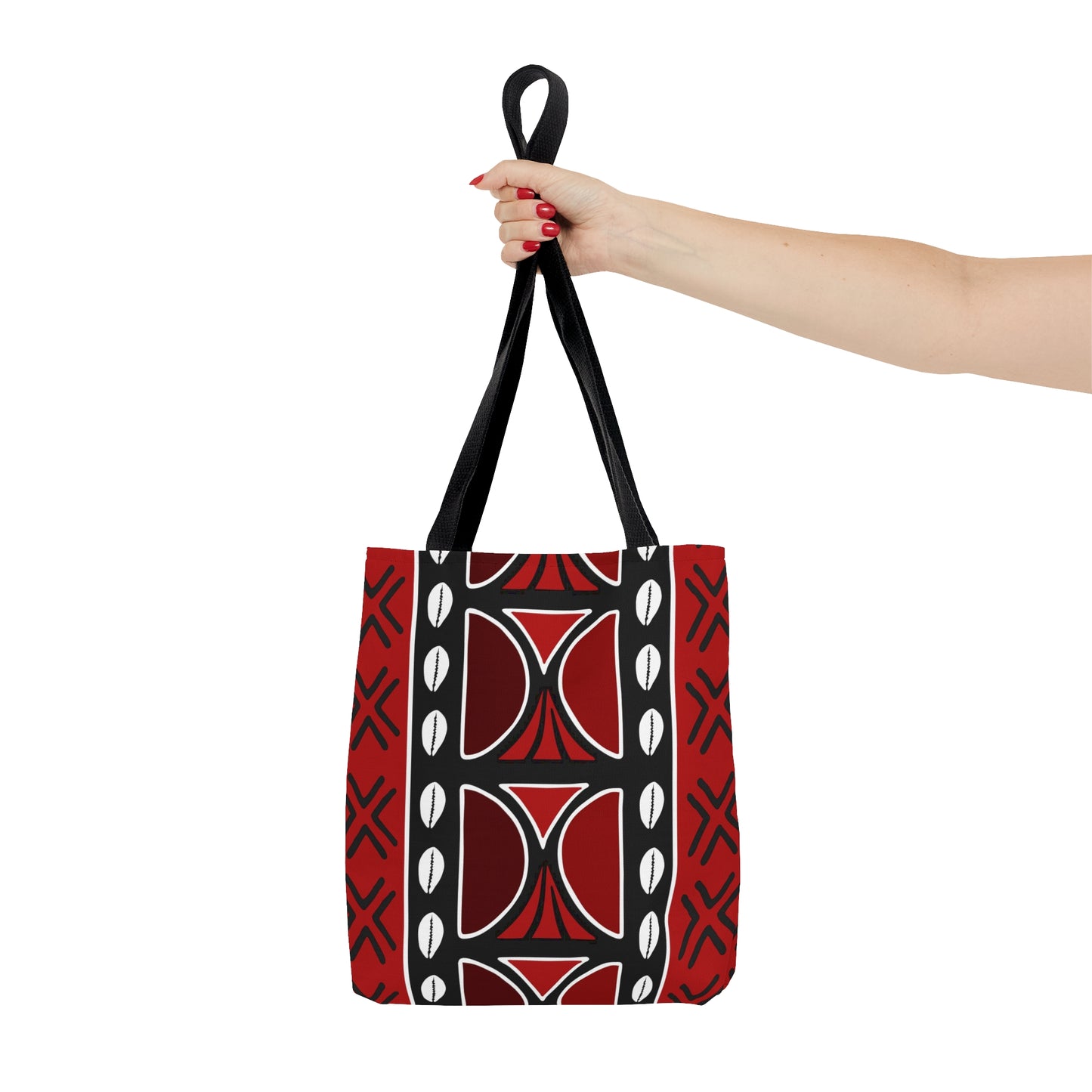 Red Mudcloth Inspired Tote Bag