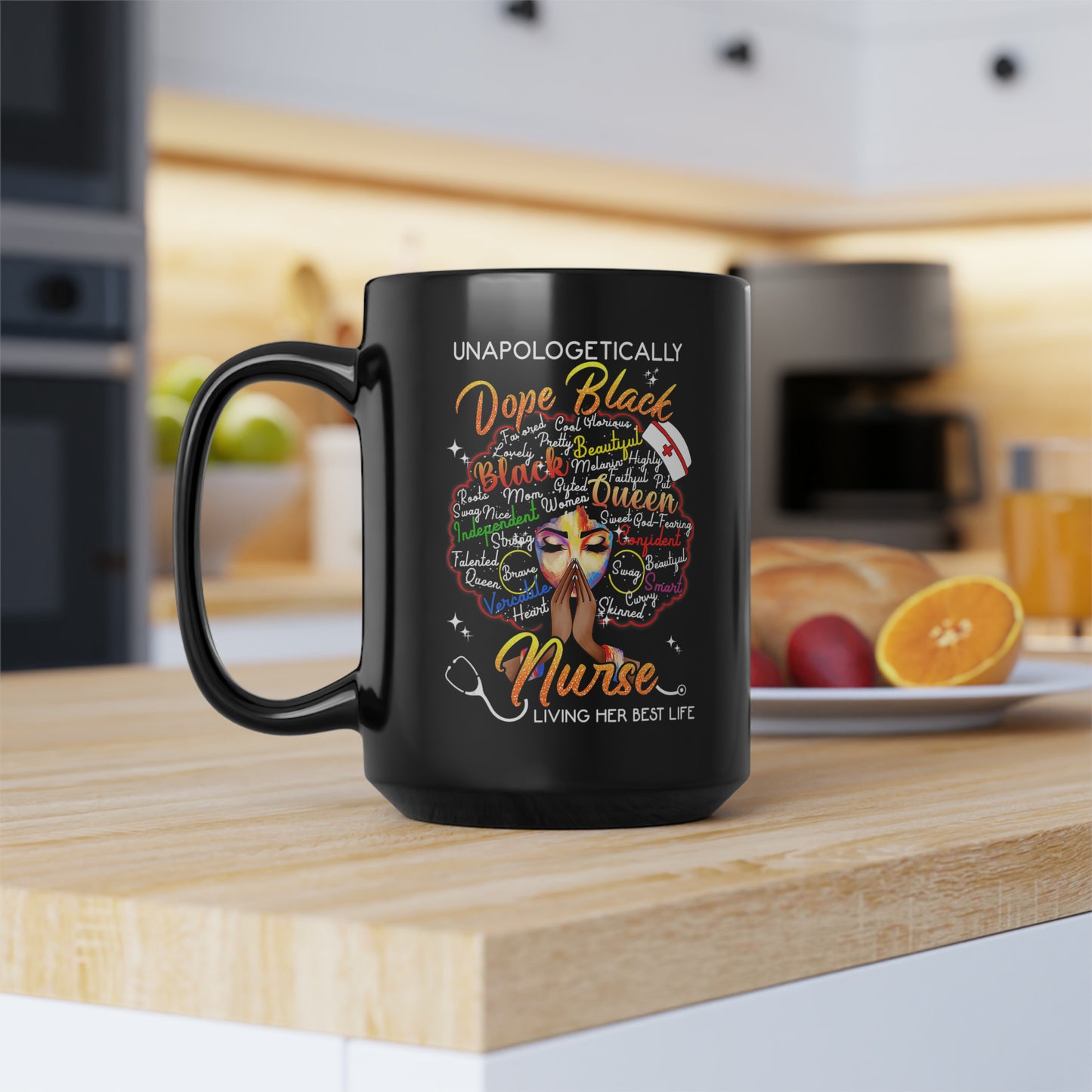 Dope Black Nurse Mug, 15oz