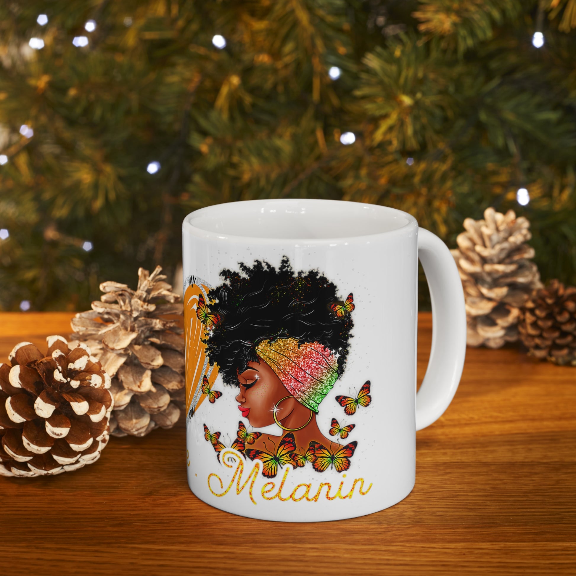 Peace, Love, Melanin Mug, 11oz
