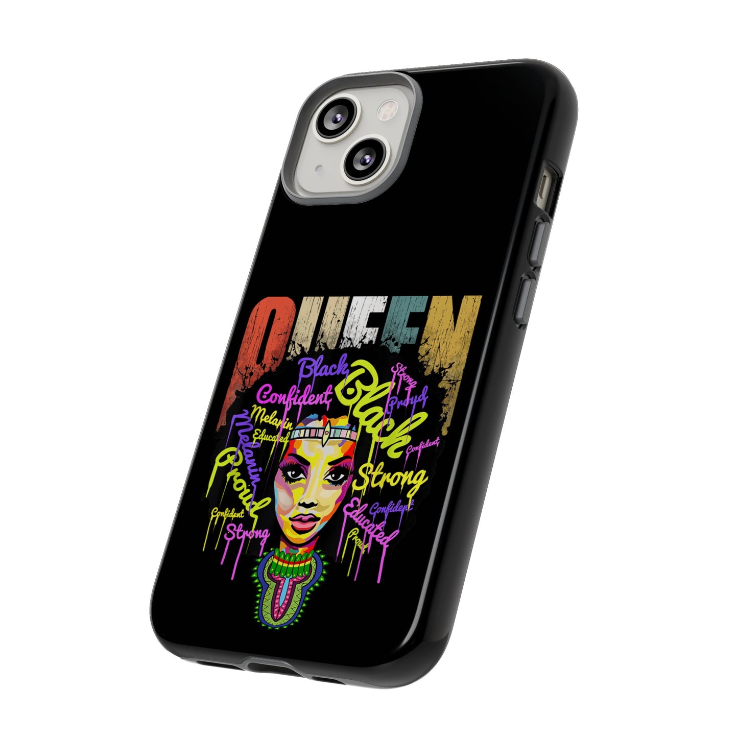 iPhone Black Queen Tough Cases | Ankara iPhone Case | Afrocentric iPhone Case