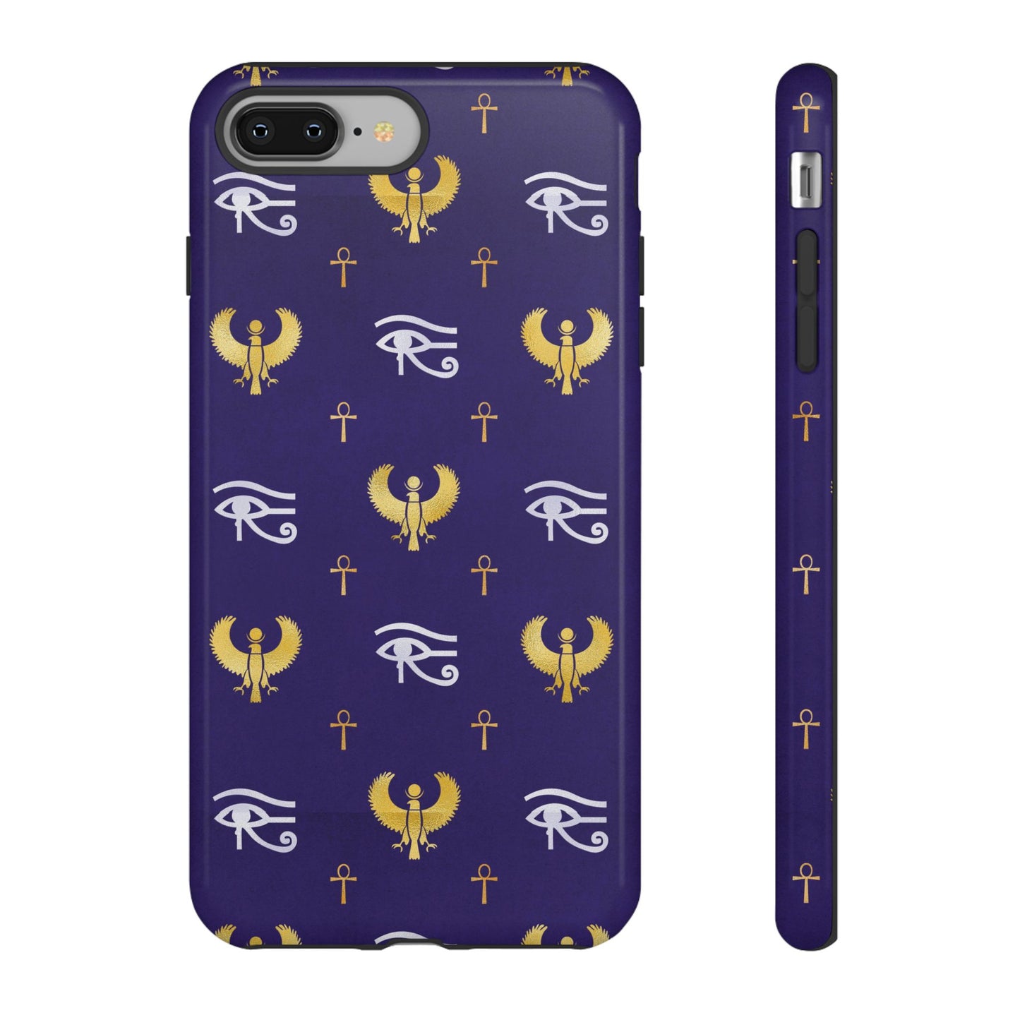 Blue Gold Egyptian iPhone Tough Cases | Egyptian iPhone Case | Afrocentric iPhone Case
