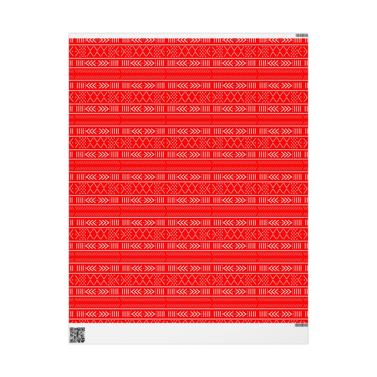 Red Mudcloth Inspired Wrapping Papers | African Wrapping Paper | Afrocentric Wrapping Paper | Mudcloth Craft Paper