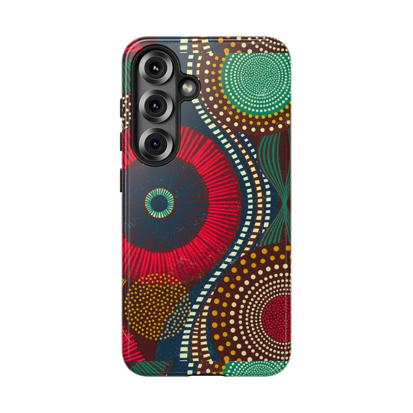 Ankara Pattern Phone Case, Stylish Mobile Cover, Unique Gift for Tech Lovers, Modern Design, Holiday Present