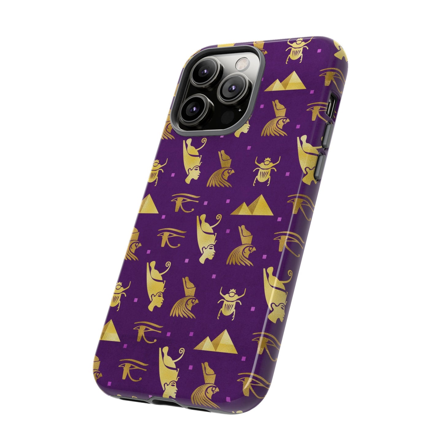 Purple and Gold Egyptian iPhone Tough Cases | Egyptian iPhone Case | Afrocentric iPhone Case