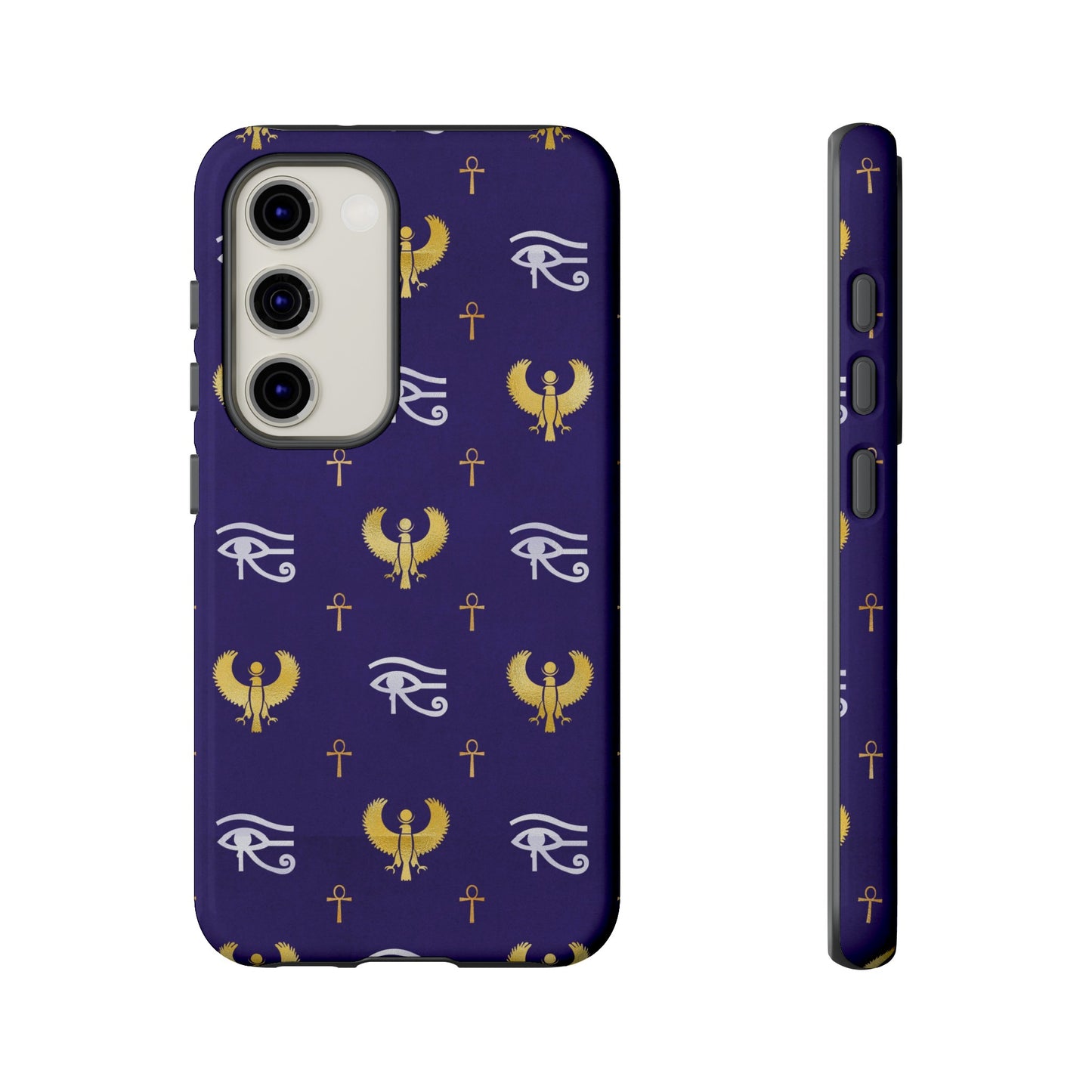 Blue Gold Egyptian Samsung Tough Cases | African Samsung Case | Afrocentric Samsung Case | Egyptian Samsung Case