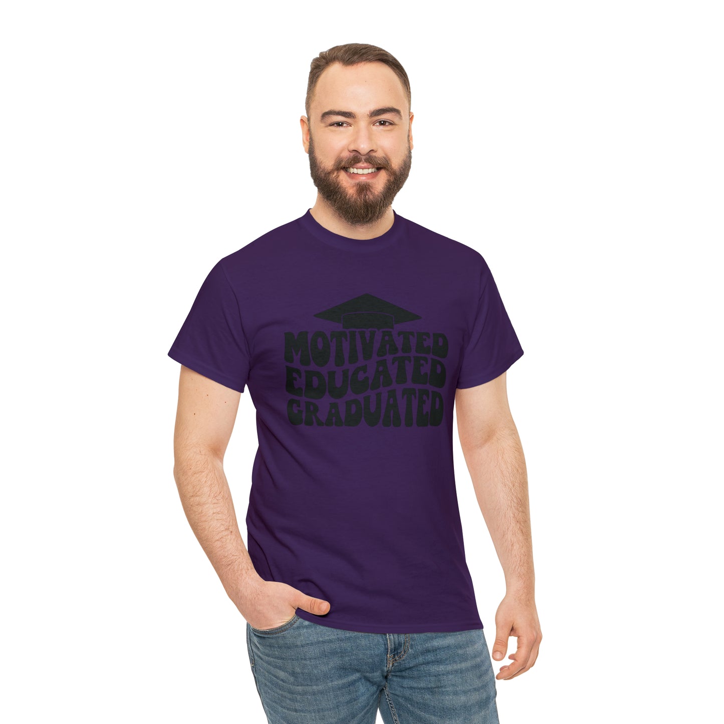 Motivated..Educated..Graduated Cotton Tee
