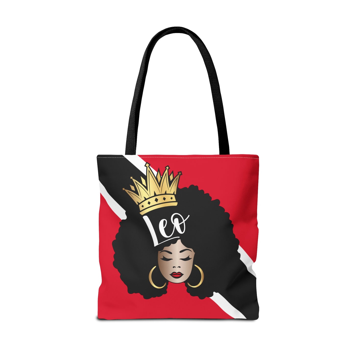 Trinidad Flag African American Woman Tote Bag | African Queen Bag | Black Girl Bag | Leo  Bag