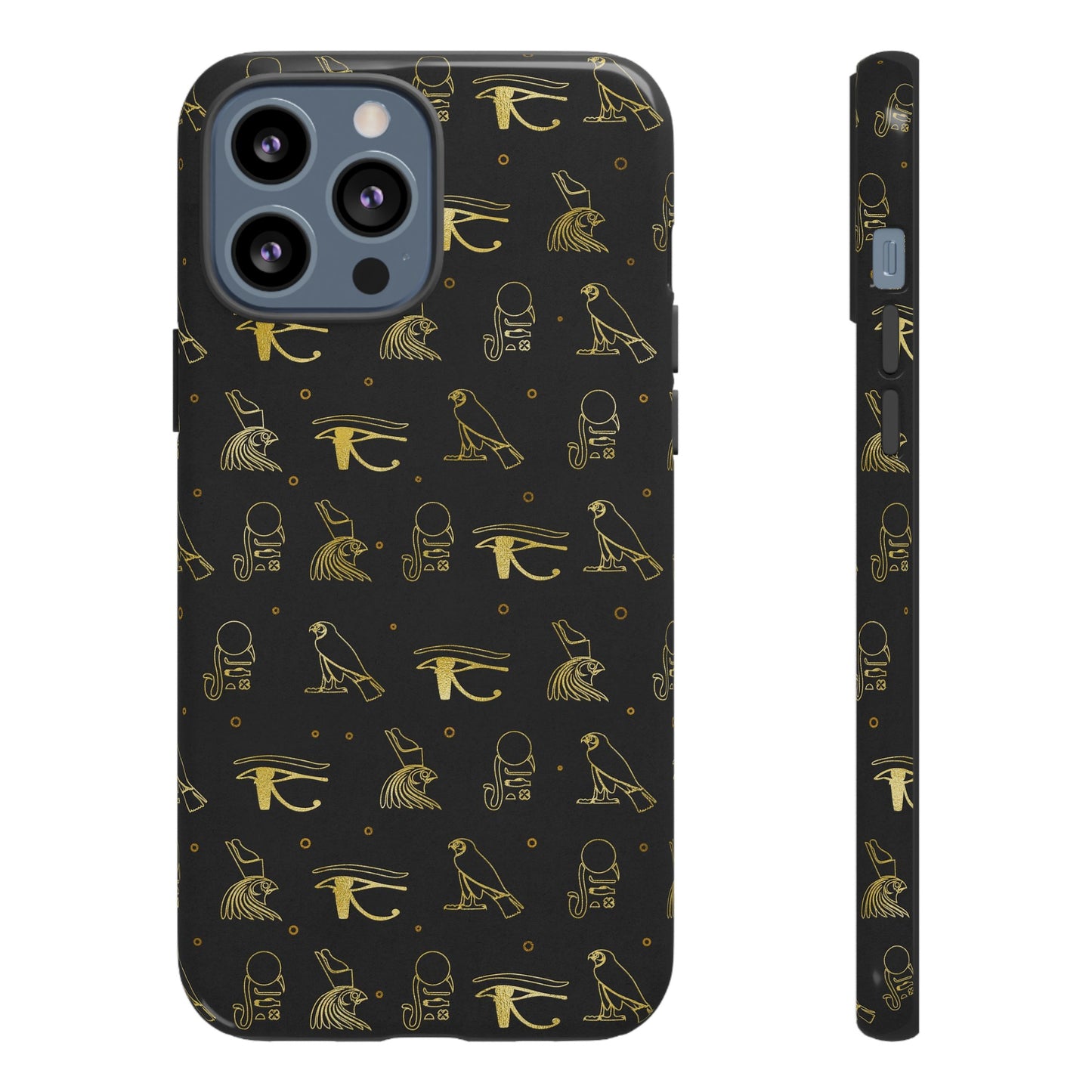 Black Gold Egyptian iPhone Tough Cases | Egyptian iPhone Case | Afrocentric iPhone Case