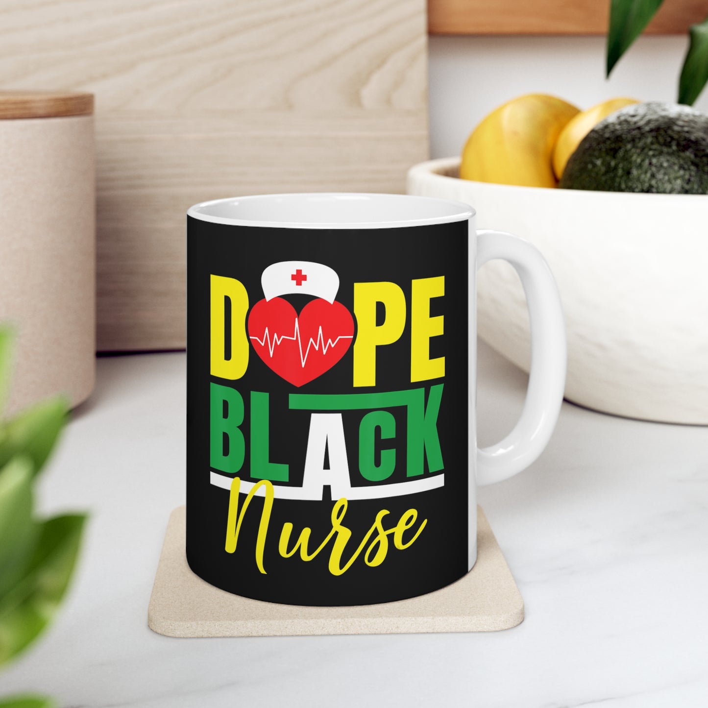 Dope Black Nurse Coffee Mug 11oz (Personalize It!)