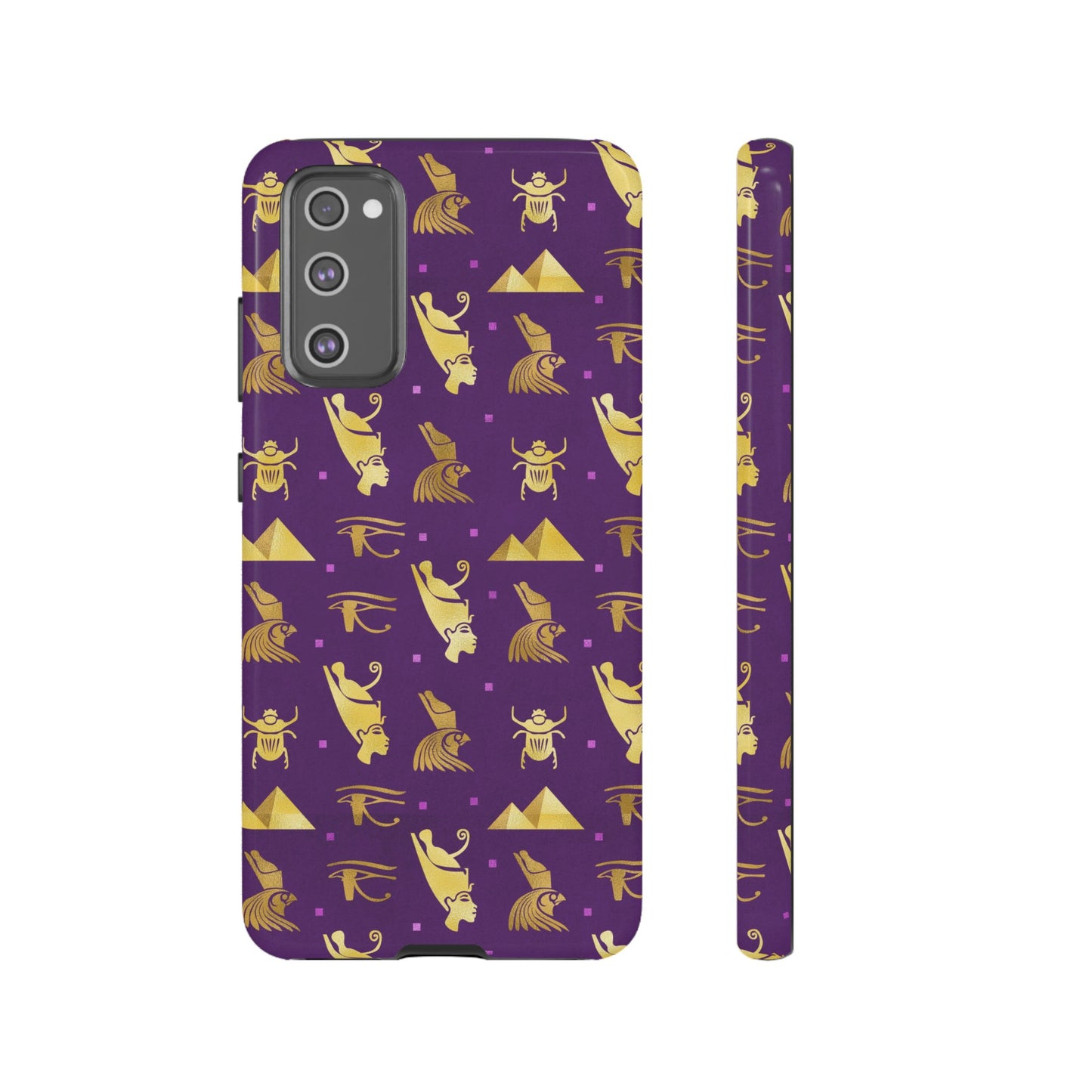 Purple and Gold Egyptian Samsung Tough Cases | African Samsung Case | Afrocentric Samsung Case | Egyptian Samsung Case