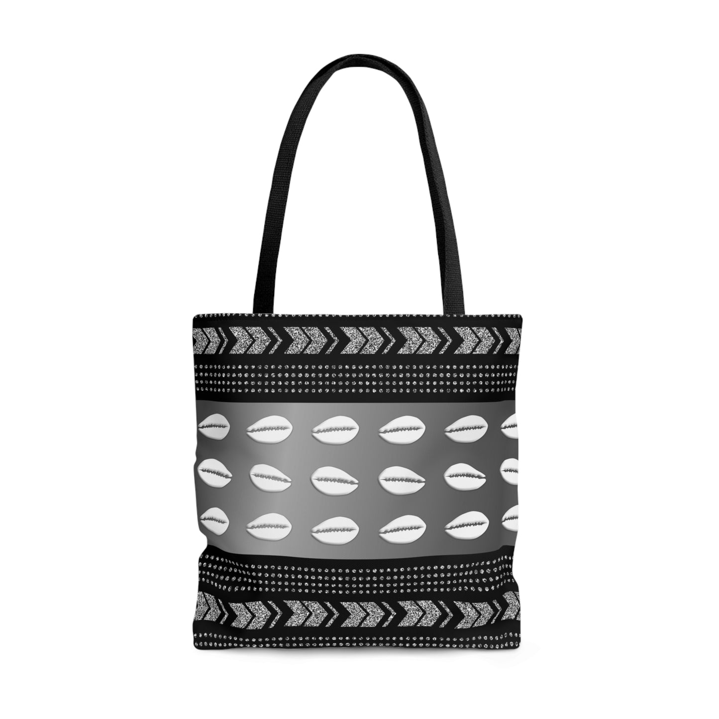 Cowrie Shell Mudcloth Inspired Tote Bag