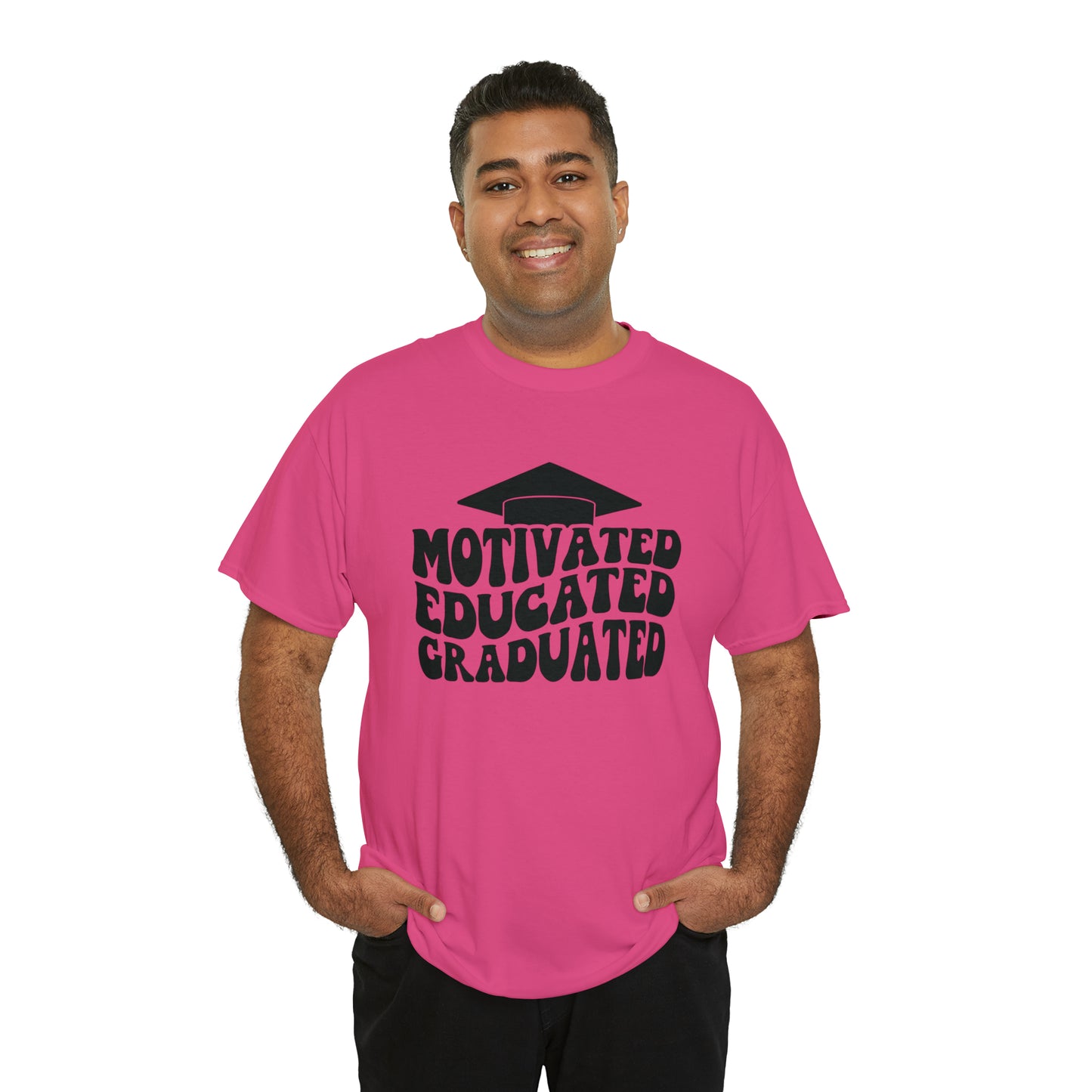 Motivated..Educated..Graduated Cotton Tee