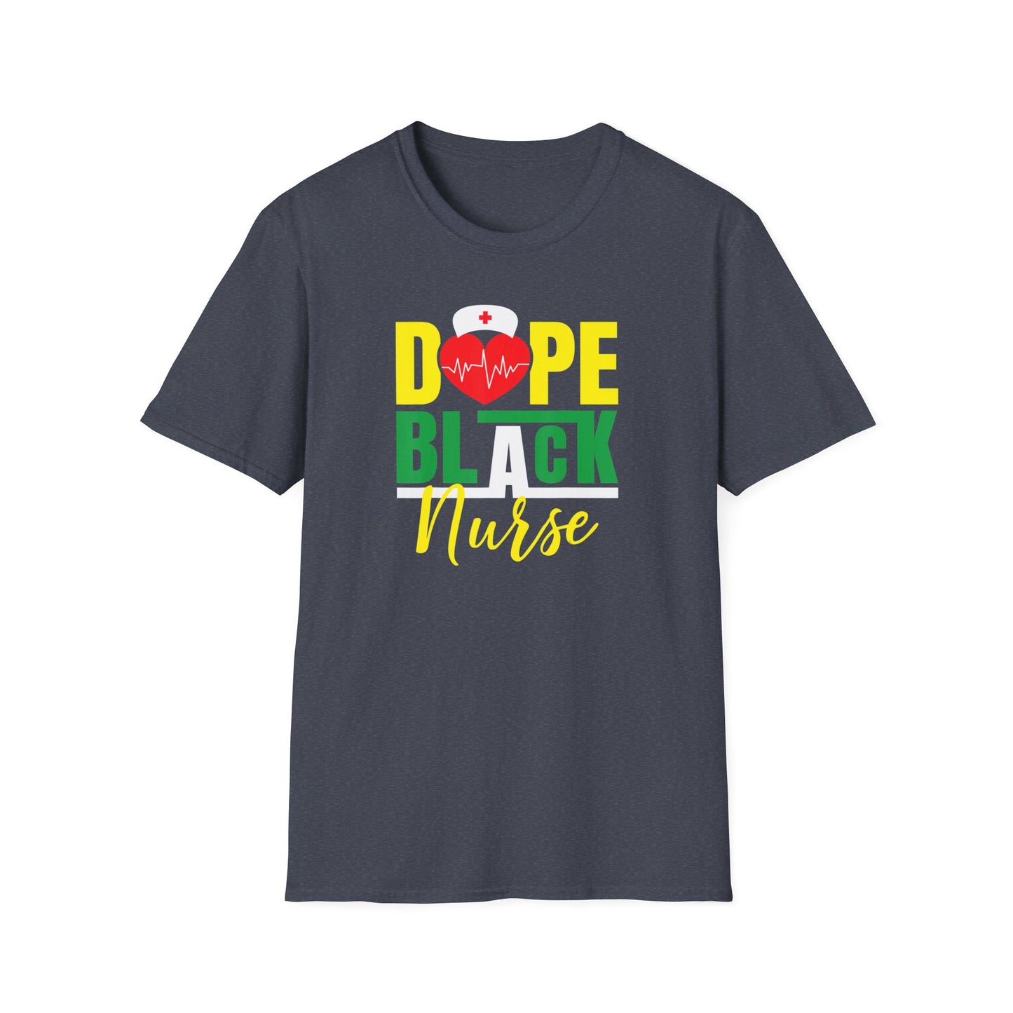 Dope Black Nurse Unisex Softstyle T-Shirt